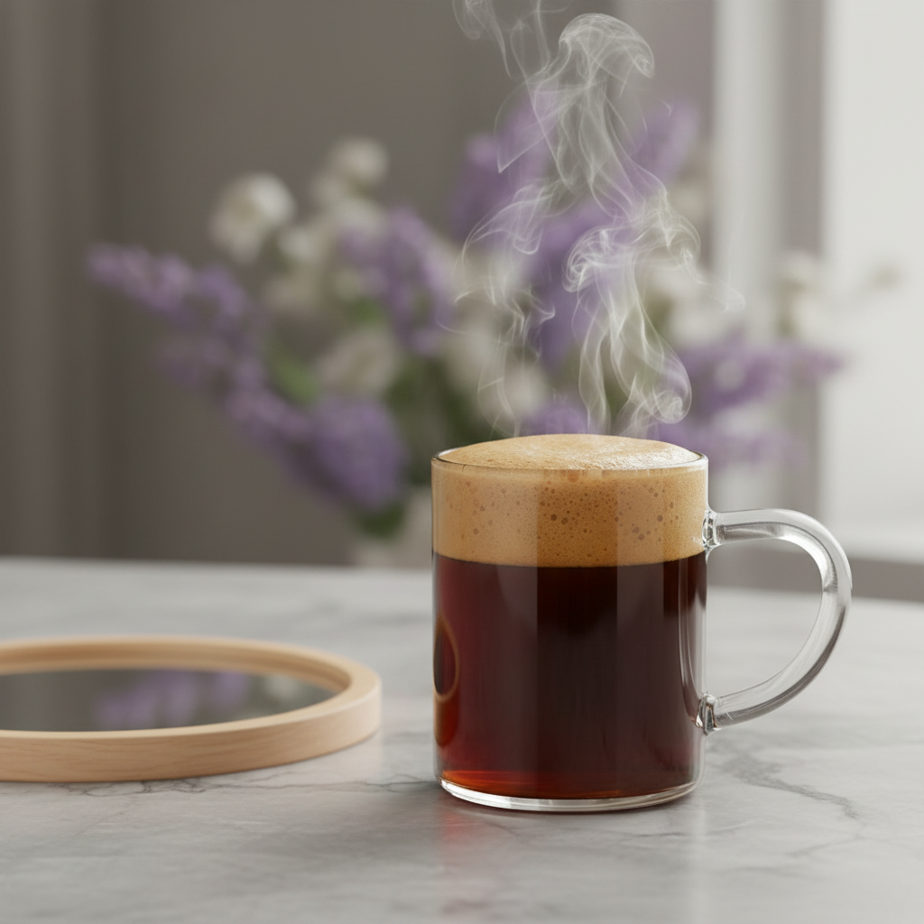 12 oz Borosilicate Glass Coffee Tea Beverage Mug With Handle  (10 Cups)