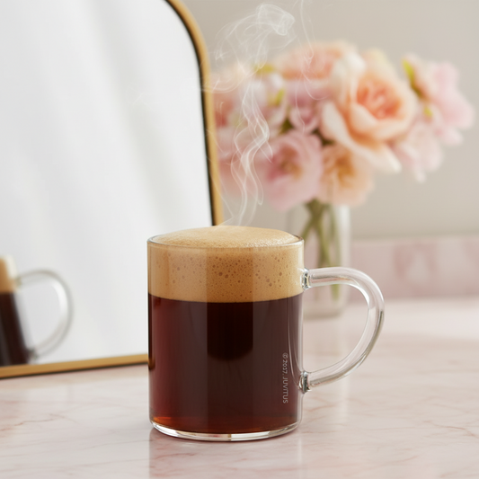 12 oz Borosilicate Glass Coffee Tea Beverage Mug With Handle  (10 Cups)